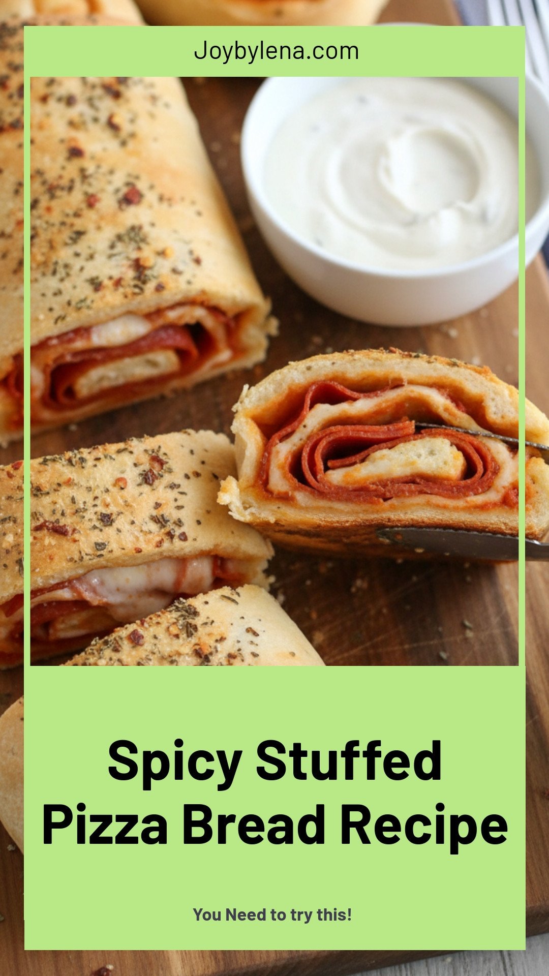 Spicy Stuffed Pizza Bread