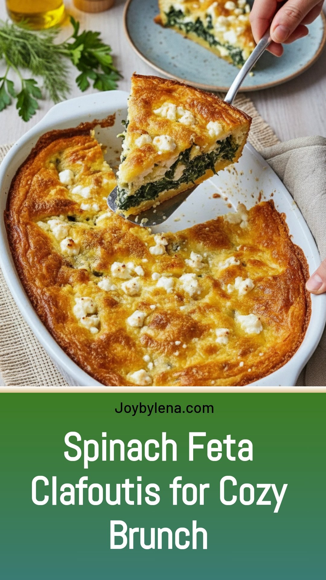 Delicious Spinach and Feta Clafoutis for a Cozy Brunch