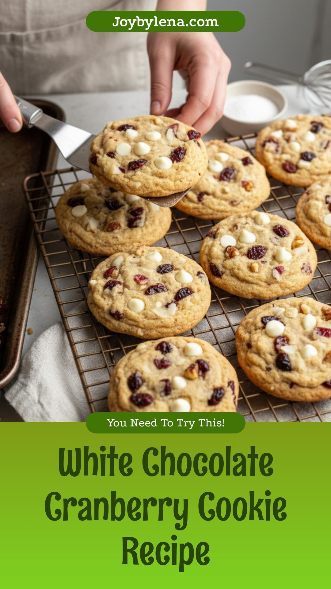White Chocolate Cranberry Cookies
