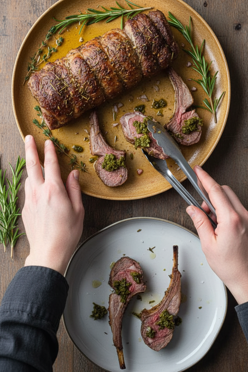 Air Fryer Rack of Lamb