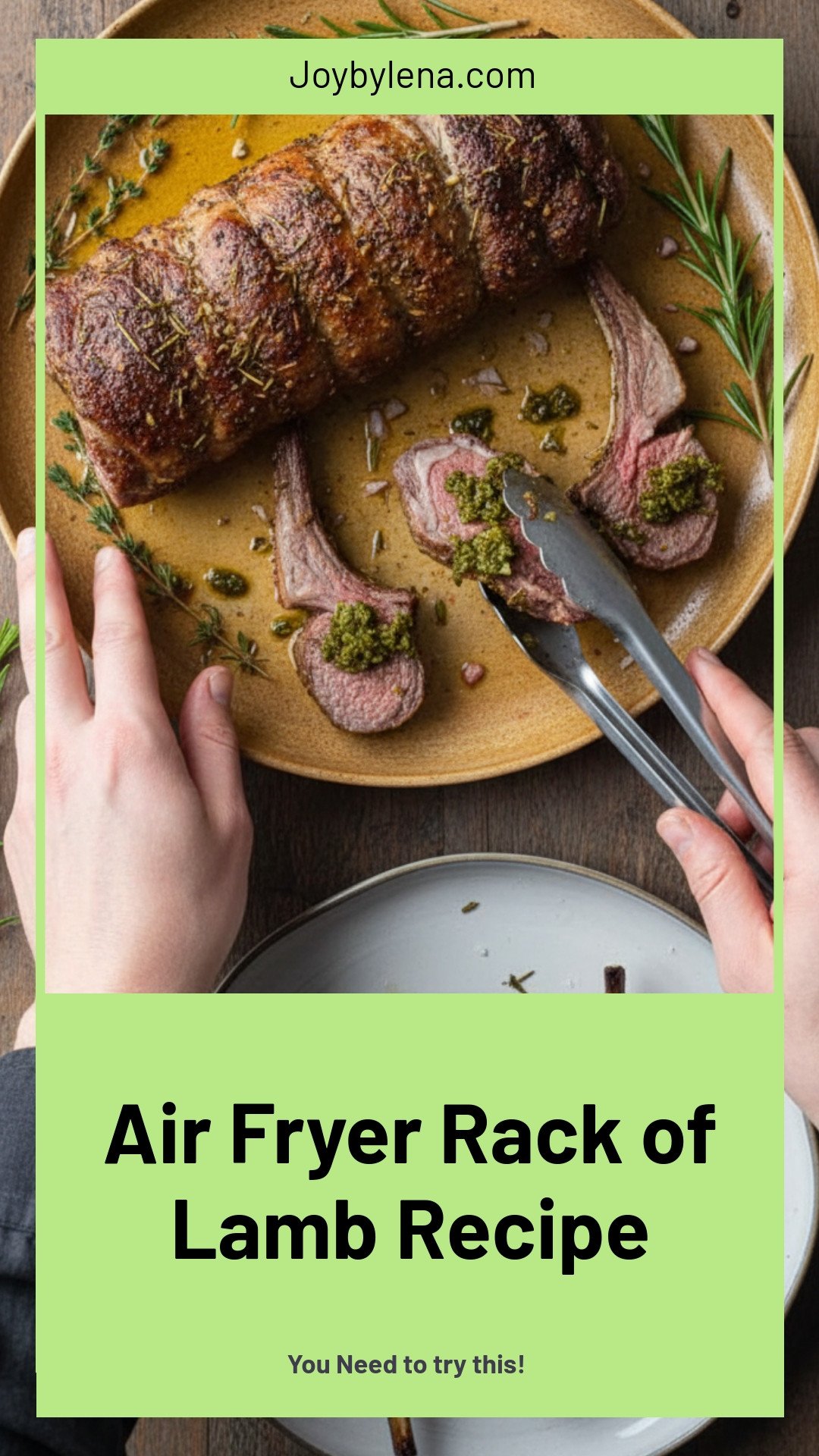 Air Fryer Rack of Lamb