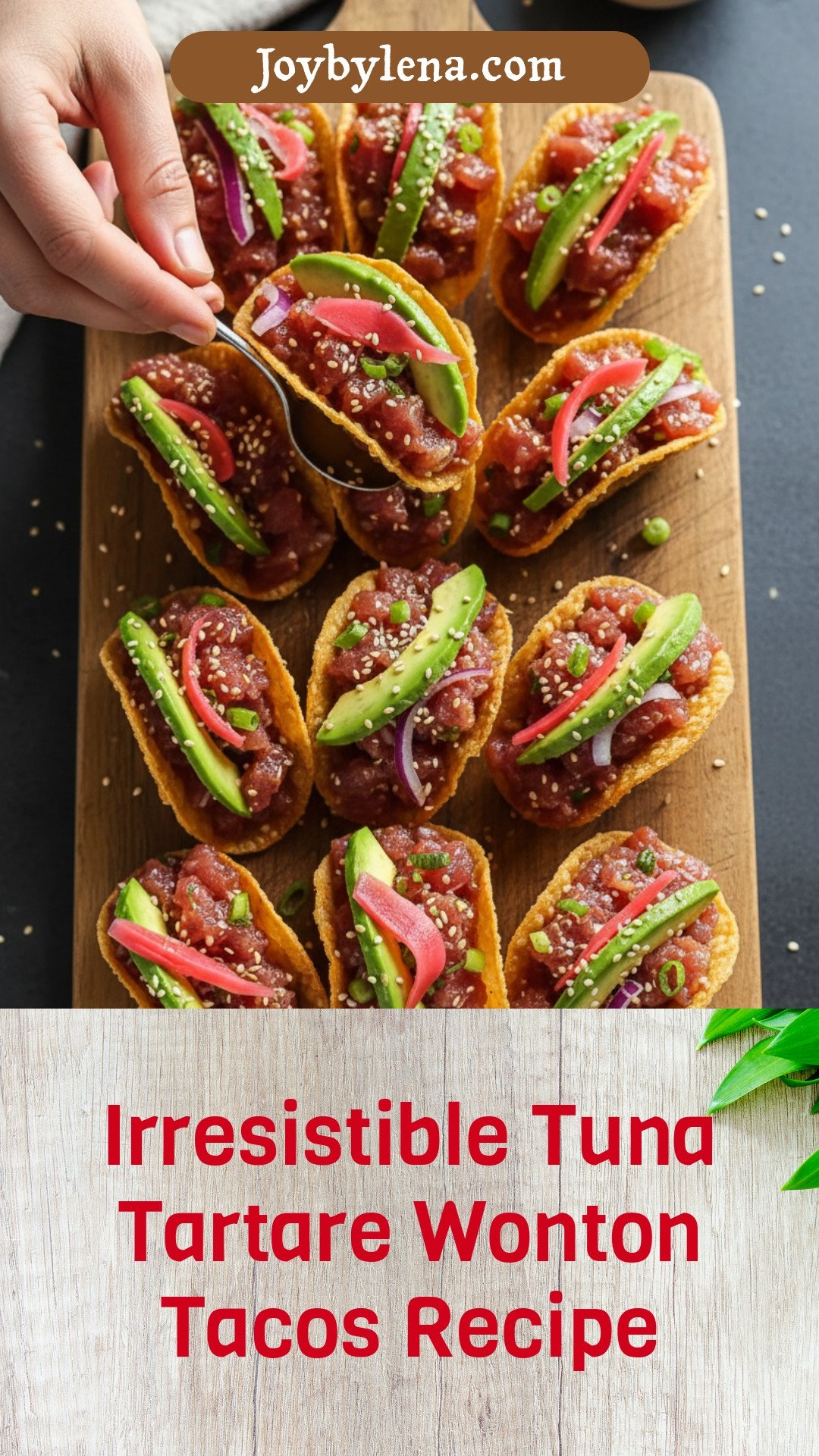 Irresistible Tuna Tartare Wonton Tacos for Quick Delights