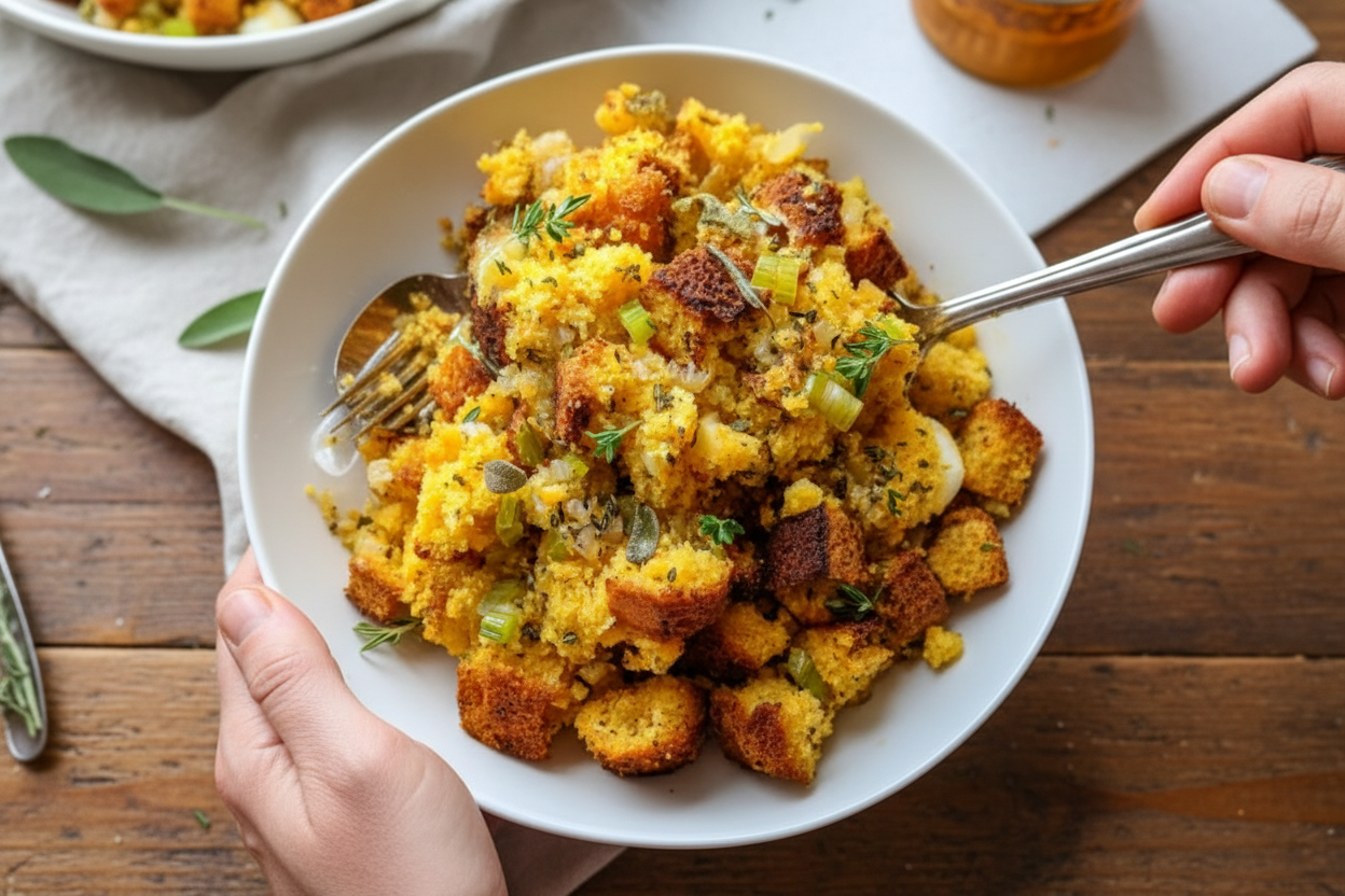 Southern Cornbread Dressing Recipe for Thanksgiving